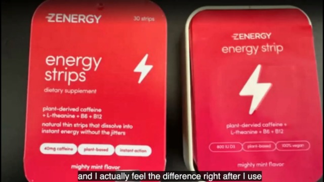 Amazon.com: ZENERGY Energy Oral Strips - Mint Flavor | 40mg